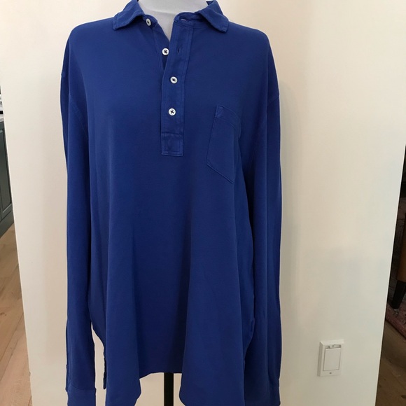 Polo Ralph Lauren Men's Blue Featherweight Mesh Shirt - Picture 1 of 10